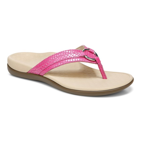 Vionic Sandals Ireland - Tide Aloe Toe Post Sandal Pink - Womens Shoes On Sale | ODNRH-7651